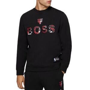BOSS x NBA Chicago Bulls Mens Relaxed-Fit Sweatshirt - Size Medium NWT